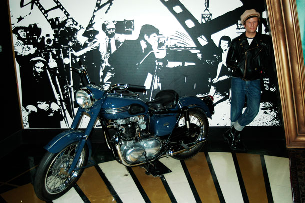 Moto Triumph de la película  "The Wilde One"