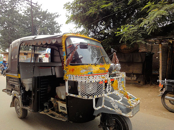Richshaws, taxis en india