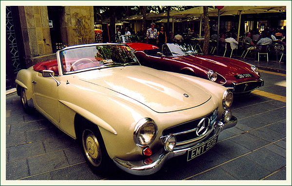 coches clásicos deportivos-Mercedes 190 sl
