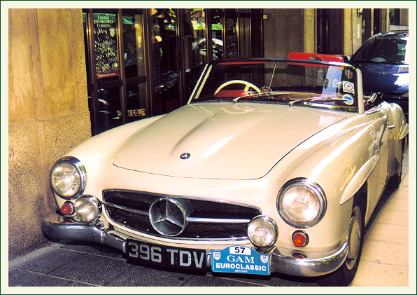 autos clásicos deportivos-Mercedes 190 sl