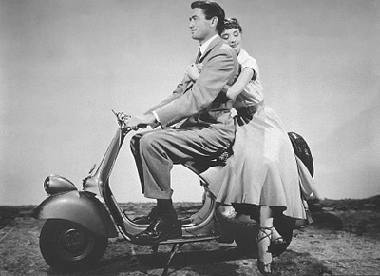 Motos en el Moto y Cine: Moto Vespa: Audrey Hepburn