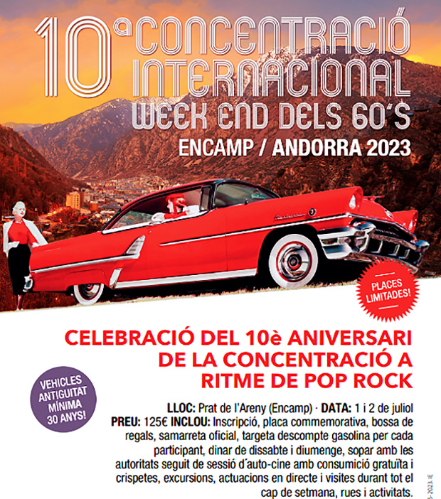 Andorra 10 Aniversario weekend 60s 2023