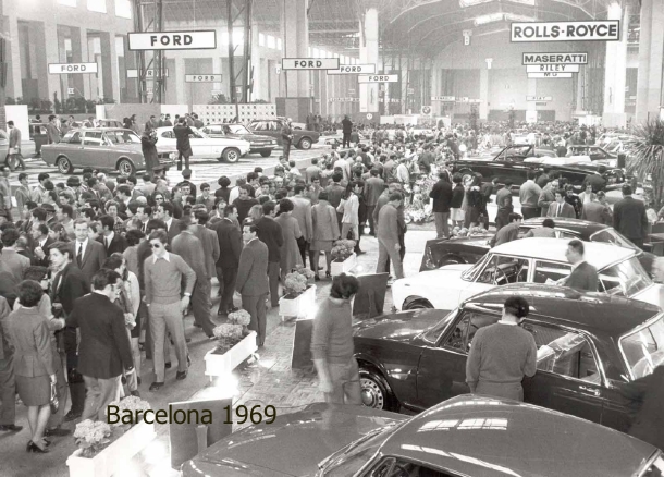 Salón automóvil de Barcelona 1969 vista general