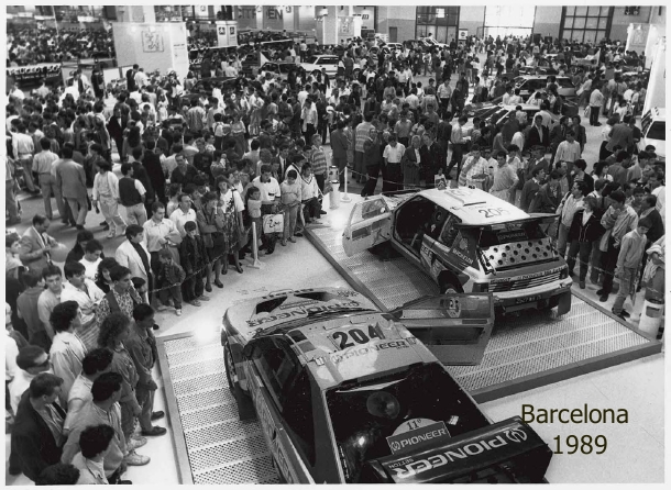 Salón automóvil de Barcelona año 1989 , Peugeot competición, 205