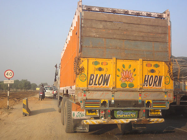 Camiones en India